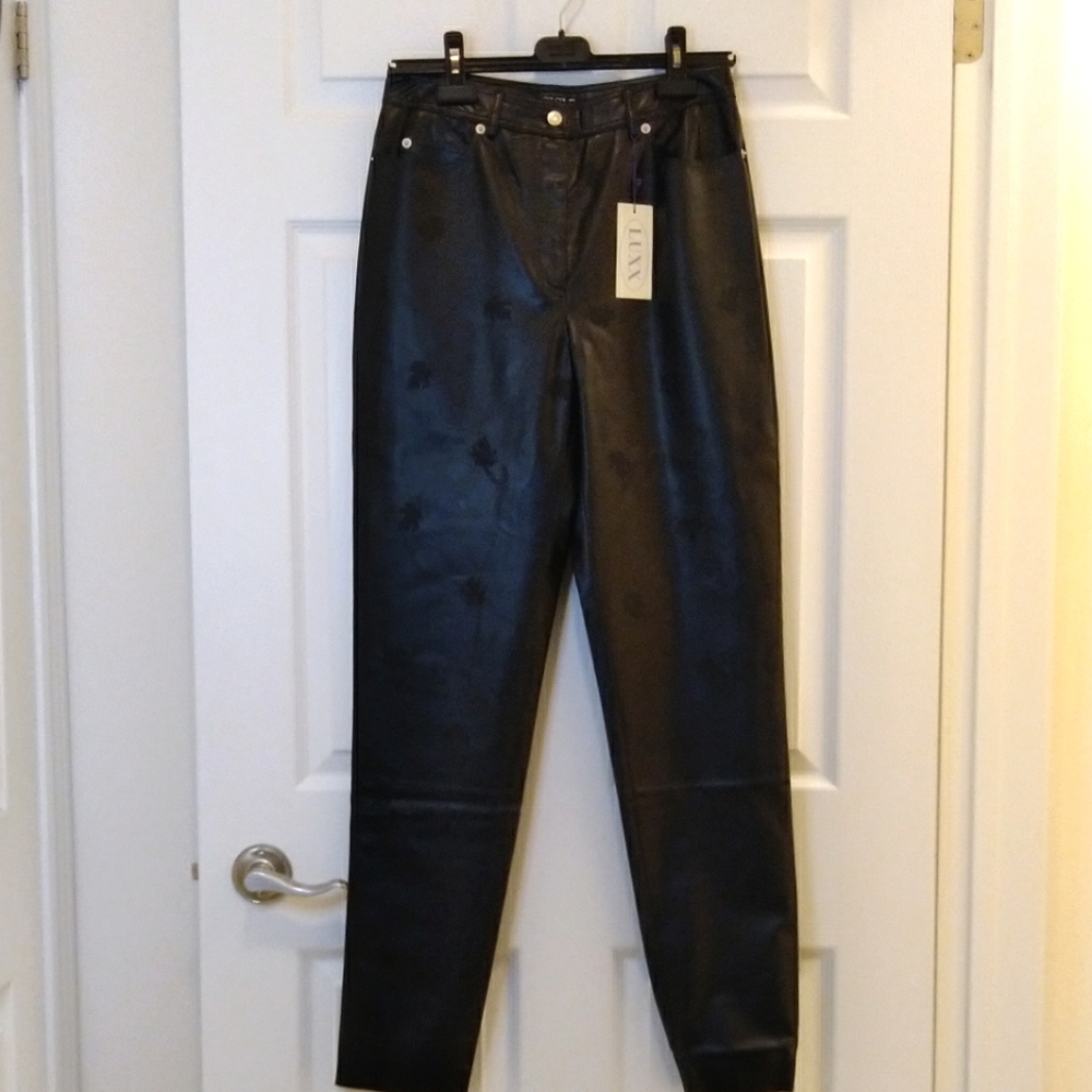 LUXX faux leather jeans/pants - NWOT